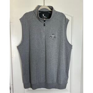 Fairway & Greene | Men's Size 2XL Grey Tech Golf Vest Quarter Zip Pullover